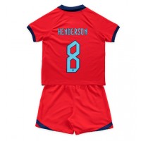Anglicko Jordan Henderson #8 Vonkajší Detský futbalový dres MS 2022 Krátky Rukáv (+ trenírky)